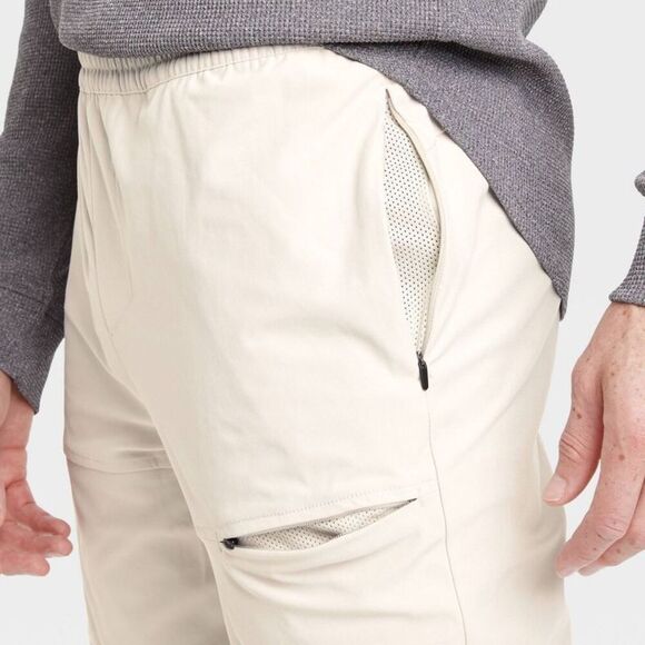 All in Motion - Men's Utility Tapered Jogger Gym Run Stone - Picture 3 of 4